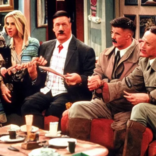 Image similar to hitler in friends sitcom