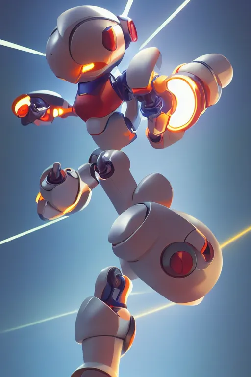 Image similar to metabots medabots medarotto medarot robot minimalist comics, behance hd by jesper ejsing, by rhads, makoto shinkai and lois van baarle, ilya kuvshinov, rossdraws global illumination ray tracing hdr radiating a glowing aura