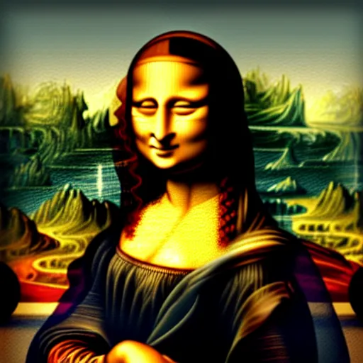 Image similar to mona lisa is a cat