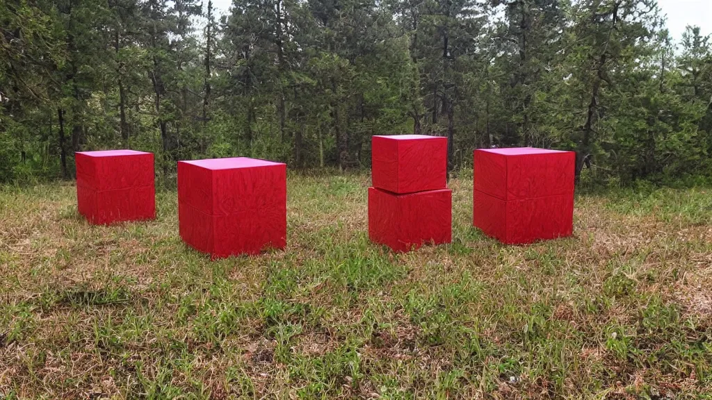 Prompt: outrun formless saloon cube ( s ) in nature