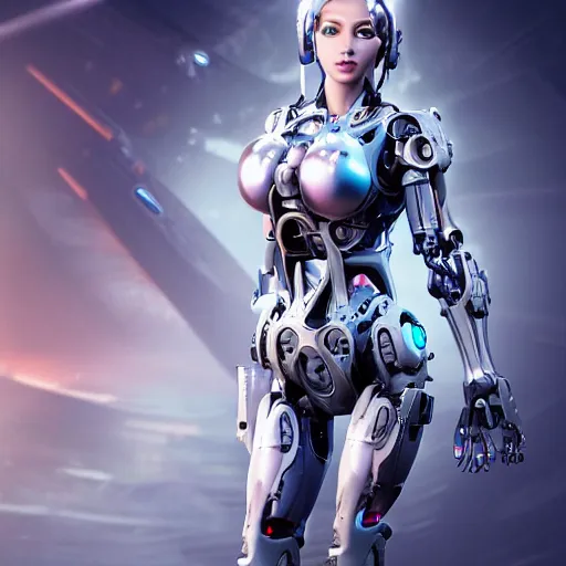 Image similar to beutiful girl cyborg, trending artstaition, unreal engine