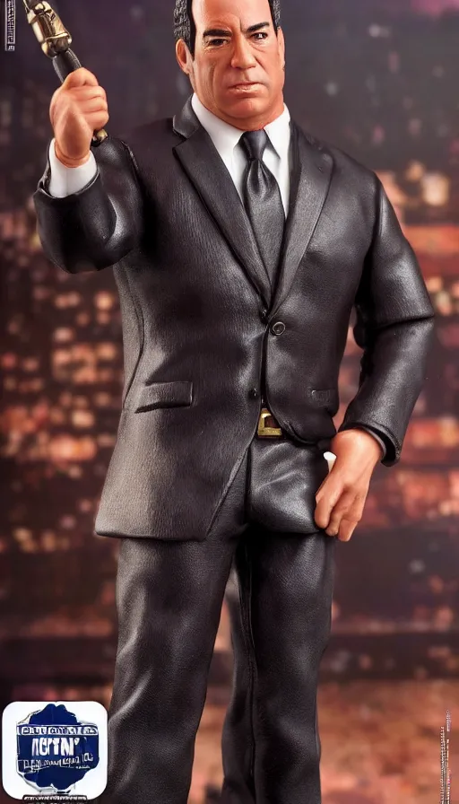 Image similar to hot toys figurine of jon taffer, realistic, up close image, 1 / 1 6 th scale, unopened, listing image, hd