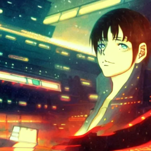 Prompt: anime by blade runner 2047