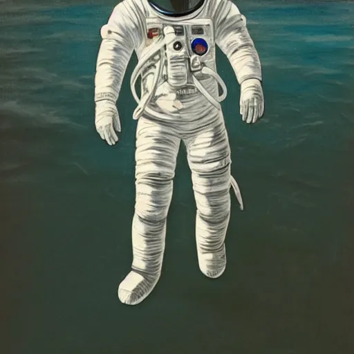 Prompt: An astronaut in the ocean, detailed