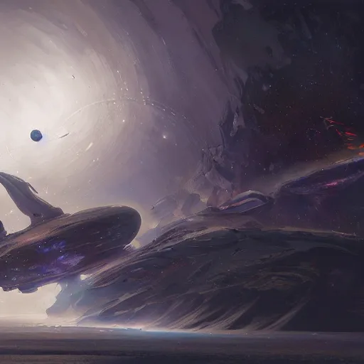 Prompt: Liminal space in outer space by Eddie Mendoza