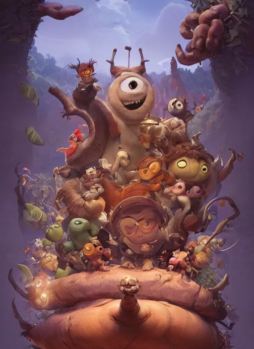 Prompt: round antropomorphic acorn in world adventure movie by nuri iyem, james gurney, james jean, greg rutkowski, anato finnstark. pixar. hyper detailed, 5 0 mm, award winning photography, perfect faces