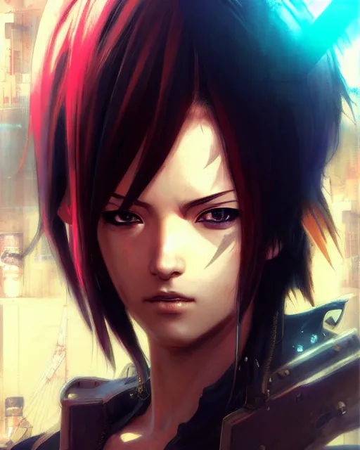 Image similar to portrait Anime Pirate on a ship Sharp fine face, pretty face, realistic shaded Perfect face, fine details. Anime. cyberpunk realistic shaded lighting by katsuhiro otomo ghost-in-the-shell, magali villeneuve, artgerm, rutkowski Jeremy Lipkin and Giuseppe Dangelico Pino and Michael Garmash and Rob Rey