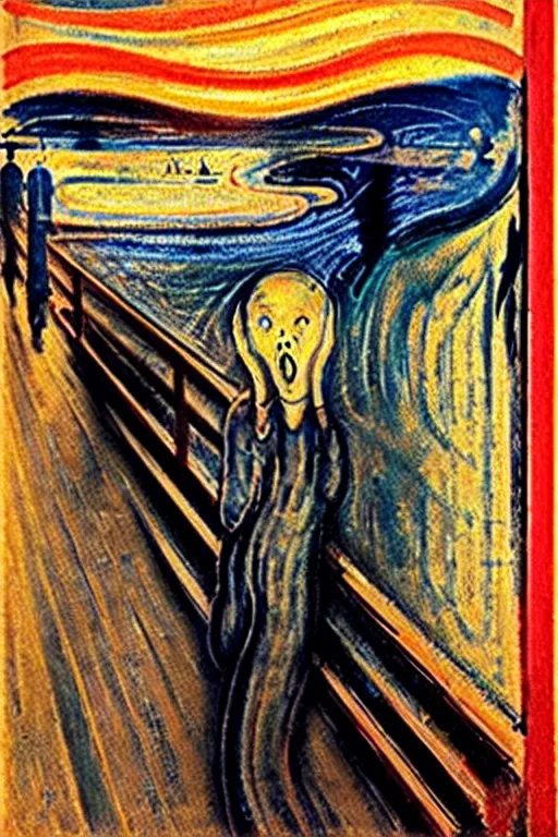 Prompt: “The Scream by Edvard Munch”