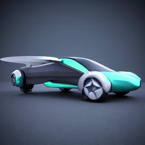 Image similar to futuristic sports flying car, hyperrealistic, cinema 4 d, cinematic