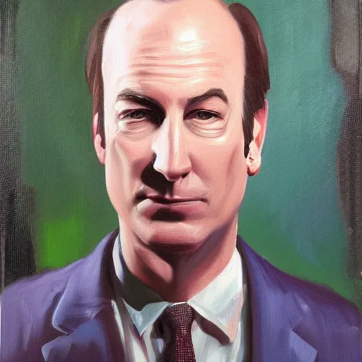 Image similar to oil painting of bob odenkirk, by raphael