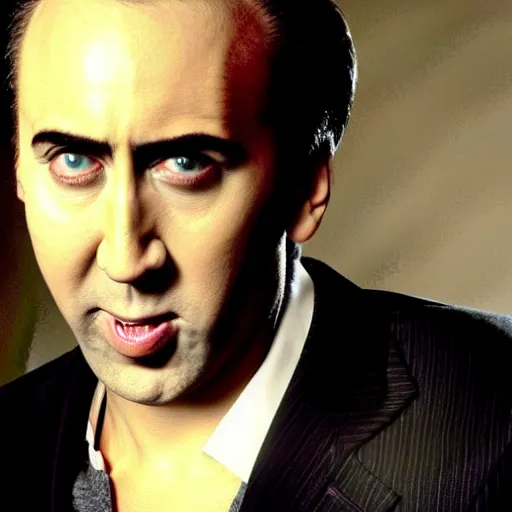 Image similar to the most horrifying picture of nic cage