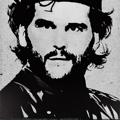 Prompt: photograph of tom brady as guerilla heroico, che guevara, post edit, portrait