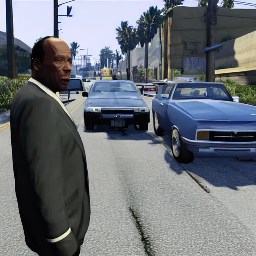 Image similar to OJ Simpson in GTA V