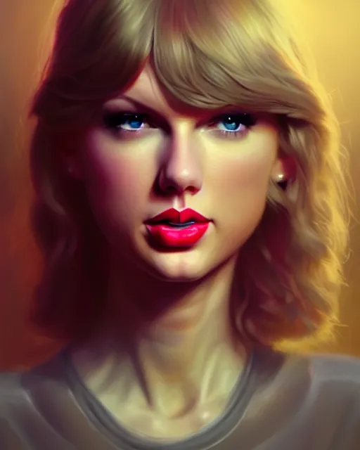 Image similar to highly detailed vfx portrait of, taylor swift in leggings by stephen bliss, chalk, unrealengine, greg rutkowski, loish, rhads, beeple, chalk, makoto shinkai and lois van baarle, ilya kuvshinov, rossdraws, tom bagshaw, basil gogos