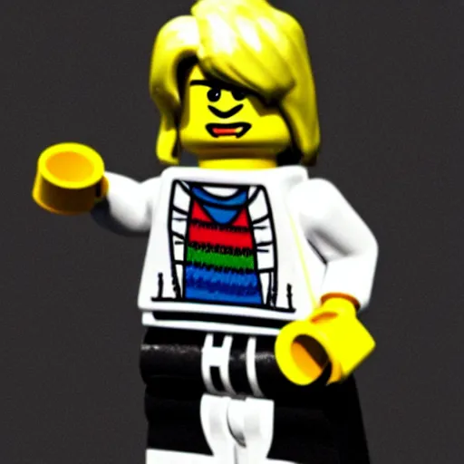 Image similar to lego kurt cobain, unreal enging 5, 8 k