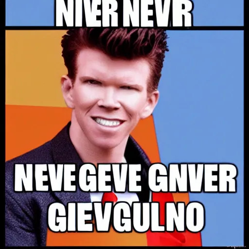 Image similar to never gonna give you up