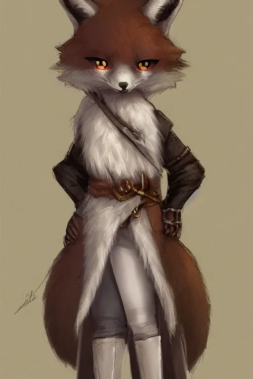 Image similar to an anthropomorphic medieval fox with a fluffy tail, backlighting, trending on artstation, digital art, furry art, trending on furaffinity, fantasy art, by kawacy