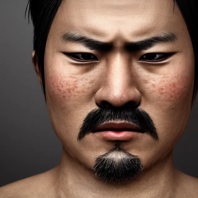 Image similar to perfectly centered close up portrait, samurai, professional portrait photography, candid photography, highly detailed, unreal engine 5