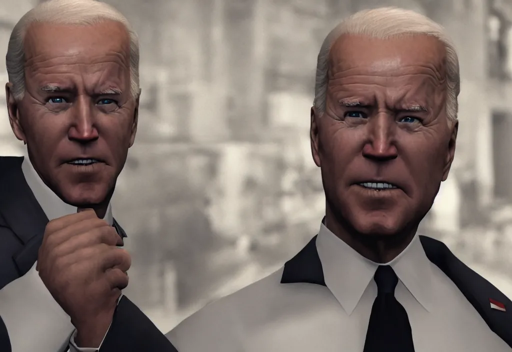 Image similar to joe biden in hitman, joe biden in the video game hitman, gameplay screenshot, close up, 3 d rendering. unreal engine. amazing likeness. very detailed.