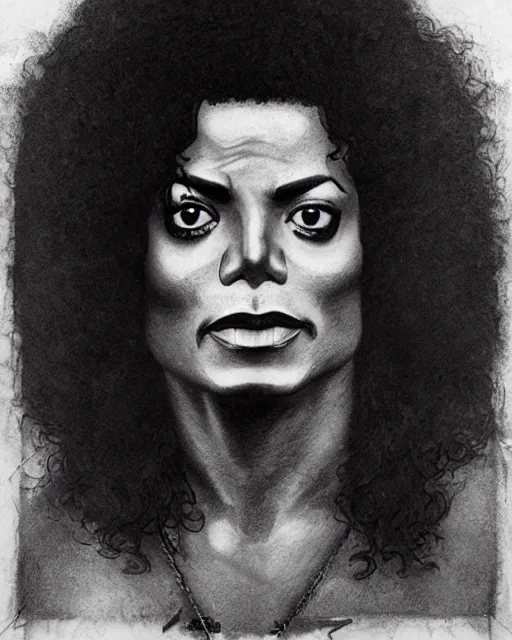 Buy A4 Michael Jackson Drawing Online in India - Etsy