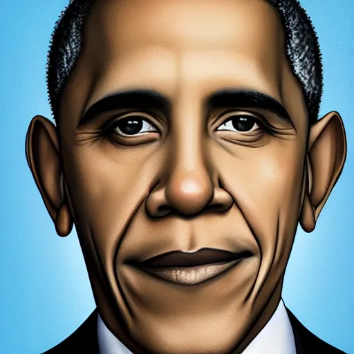 Prompt: portrait of a white obama