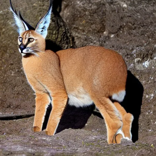 Image similar to caracal wearing crown