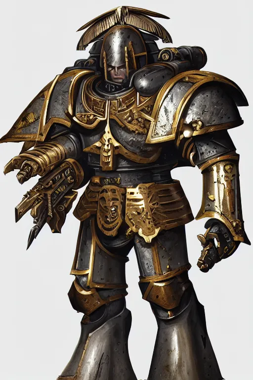 Image similar to armor portrait heros warhammer 4 0 k horus heresy fanart - the primarchs emperor by johannes helgeson animated with vfx concept artist & illustrator global illumination ray tracing hdr fanart arstation zbrush central hardmesh 8 k octane renderer comics stylized