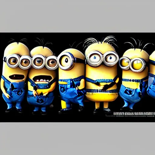 Image similar to (minions), fight club!!