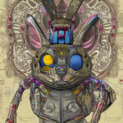 Prompt: rabbit robot, digital art, pokemon card, pokemon card, product - view, 2 - dimensional, 2 d, 4 k, insanely detailed and intricate, hypermaximalist, elegant, ornate, hyper realistic, super detailed