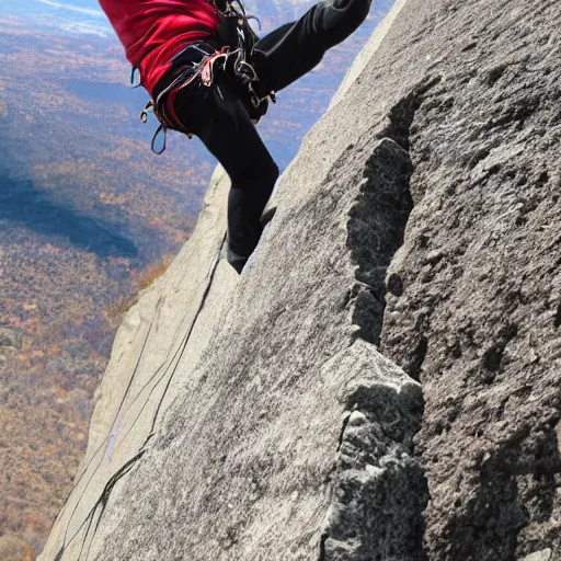 Image similar to special Olympic rock climber