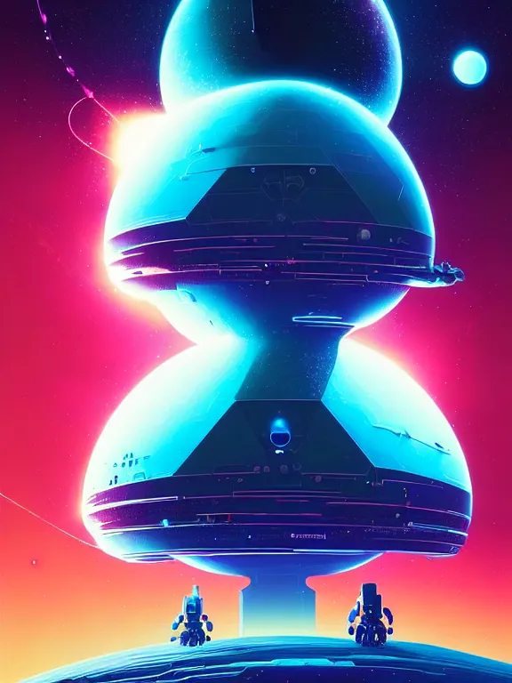 Prompt: robotic expedition of star birth by christopher balaskas and anton fadeev and dan mumford and beeple and norman rockwell, asymmetrical!!, asymmetry!!, hyperrealistic, solarpunk, high contrast, intricate details, ultra detailed, space, nebula, sharp focus, astronomy, science, crisp edges, sharp edges, hdr, mist, reflections