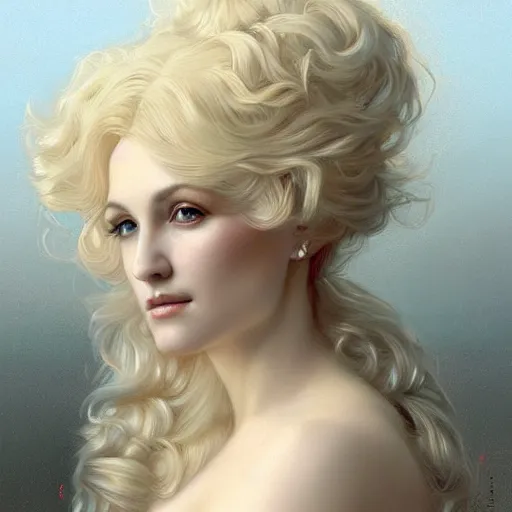 Image similar to beautiful striking Pre-Raphaelite Dolly Parton by Artgerm and Greg Rutkowski, pale, intricate, elegant, highly detailed, digital painting