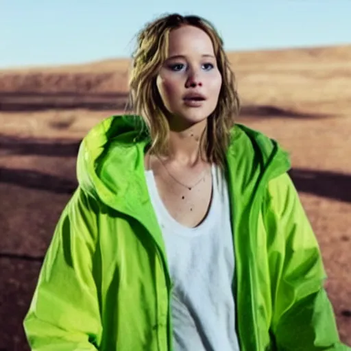 Image similar to still of Jennifer Lawrence as female Jesse Pinkman in remake of Breaking Bad (2029)