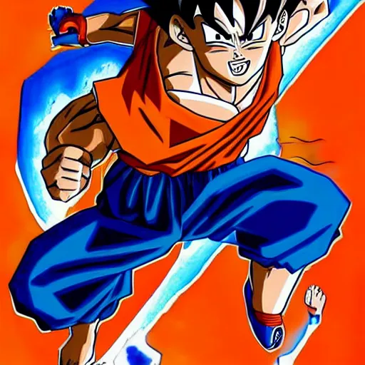 Image similar to goku drawn by steve ditko