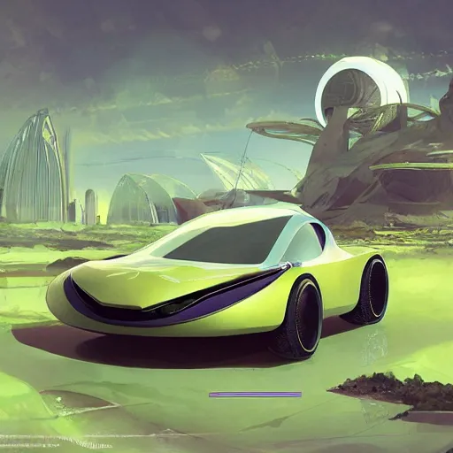 Image similar to solarpunk hovercar, clean energy, green technology, batoidea shape, sunny day, futurism, intricate, engines, glow, highly detailed, peaceful, utopia, digital painting, artstation, concept art, smooth, sharp focus, epic landscape, art by akihiko yoshida and tim mcburnie and anato finnstark