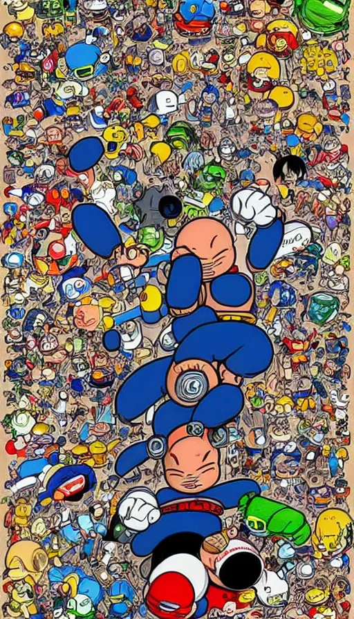 Prompt: techno artwork, by akira toriyama