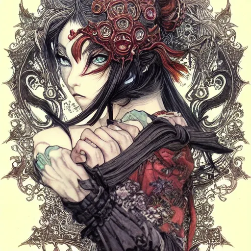 Image similar to prompt: Portrait painted in world of Warcraft style drawn by Vania Zouravliov and Takato Yamamoto, inspired by Fables, intricate acrylic gouache painting, high detail, sharp high detail, manga and anime 2000