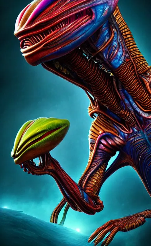 Image similar to exquisite imaginative alien creature poster art, humanoid, colourful, movie art, by lucusfilm, weta studio, 8 k, denoised