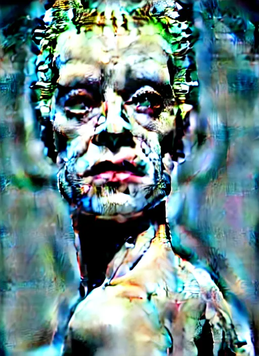 Image similar to portrait of kristen mcmenamy as a beautiful gentle futuristic bride of frankenstein from the movie bride of frankenstein, kintsugi, modern fine art, fractal, intricate, elegant, highly detailed, digital photography, subsurface scattering, by jheronimus bosch and greg rutkowski, still from the movie ex machina, smooth healthy skin, high key lighting