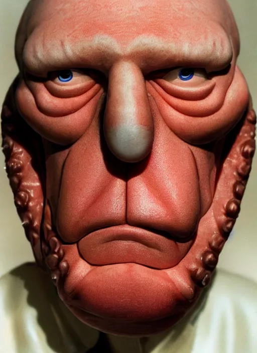 Image similar to photorealistic 3 0 0 0 ( dr. john a. zoidberg ), portrait photography feroflex photorealistic studio lighting ektachrome detailed intricate face details, ultradetails, beautiful face, realistic shaded perfect face, extremely fine details