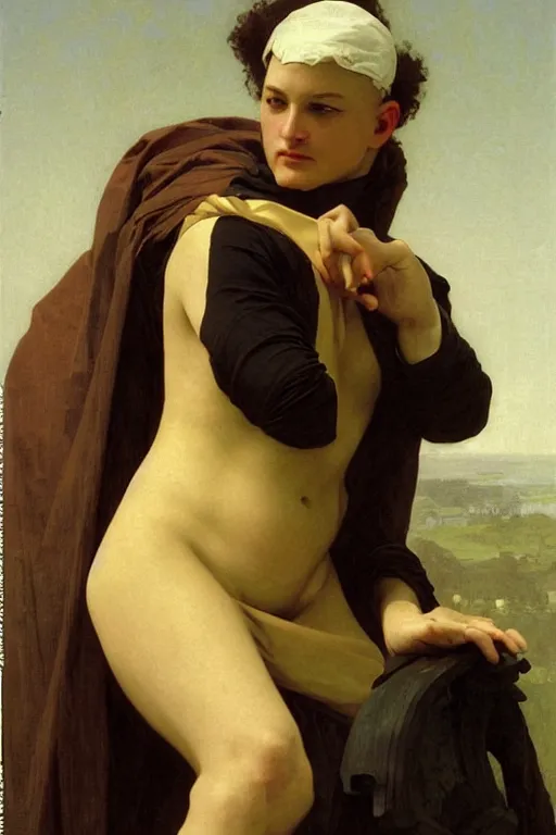 Image similar to Professor X from the X-Men by William Adolphe Bouguereau