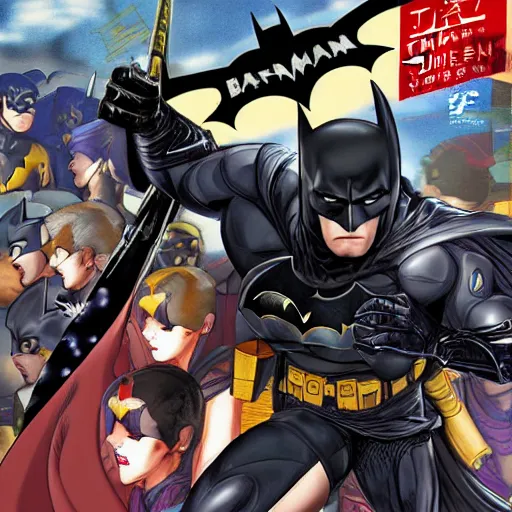 Image similar to Batman musou tensei by Tetsuo Hara