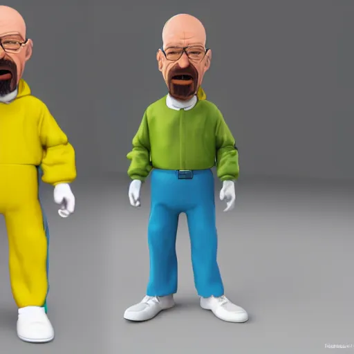 Image similar to walter white as goofy, 3 d render