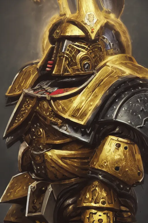 Image similar to armor portrait heros warhammer 4 0 k horus heresy fanart - the primarchs emperor by johannes helgeson animated with vfx concept artist & illustrator global illumination ray tracing hdr fanart arstation zbrush central hardmesh 8 k octane renderer comics stylized