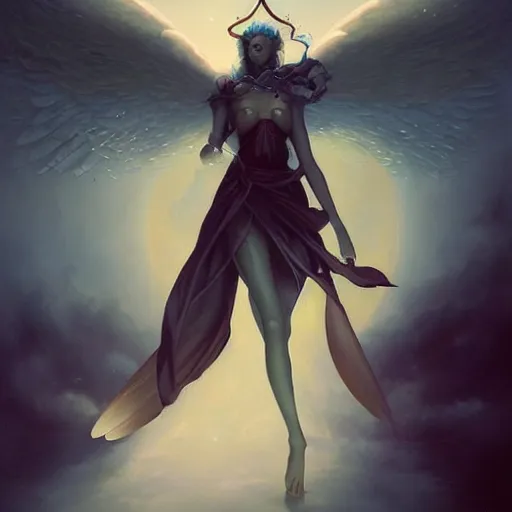 Image similar to The angel of immortality, peter mohrbacher style