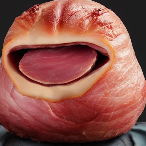 Image similar to angry screaming ham