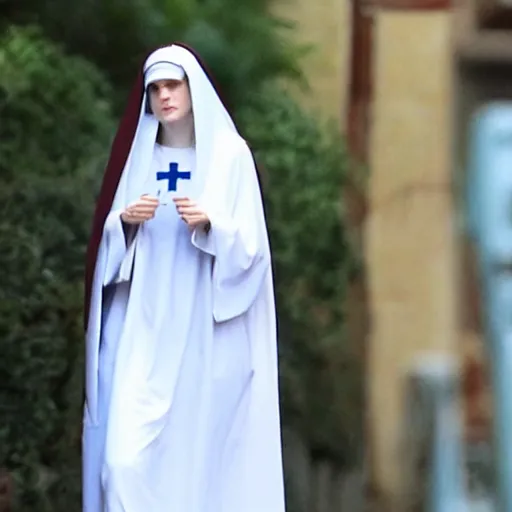 Image similar to alexandra daddario as a nun