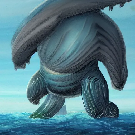 Image similar to Ocean Giant Creature Bloop, concept art