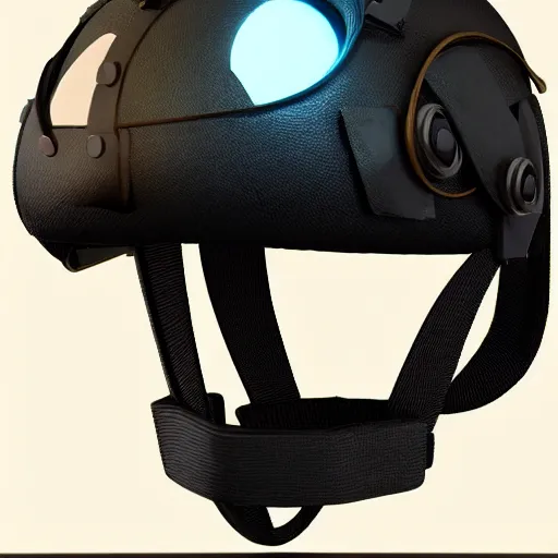 Prompt: simple nano tech cyber mechanical military helmet goggles vision concept art trending on artstation