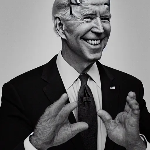 Prompt: joe biden, by chris cunningham